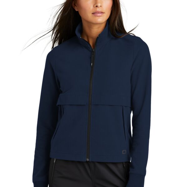 Embroidered Ladies Outstretch Full Zip Thumbnail
